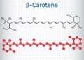 Beta Carotene, provitamin A, is an organic red-orange pigment in