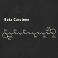 Beta Carotene, Structural chemical formula