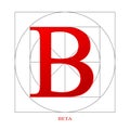 Beta industry symbol