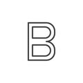 Beta letter outline icon