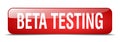 beta testing button Royalty Free Stock Photo