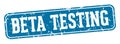 beta testing rectangular sign. beta testing stamp