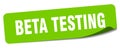 beta testing sticker. beta testing label Royalty Free Stock Photo