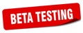 beta testing sticker. beta testing label Royalty Free Stock Photo