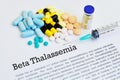 Beta thalassemia treatment Royalty Free Stock Photo