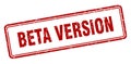 beta version stamp