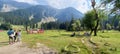 Eye catching view of the beautiful Betaab Valley in Pahalgam, Kashmir Royalty Free Stock Photo