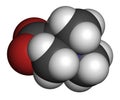 Betaine (glycine betaine, trimethylglycine) molecule. Originally found in sugar beet (Beta vulgaris). Atoms are represented as Royalty Free Stock Photo