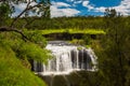betautiful Australian waterfalls at sunse Royalty Free Stock Photo