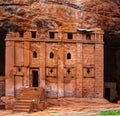 Bete Abba Libanos rock-hewn church, Lalibela Ethiopia