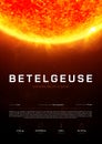 BETELGEUSE Star. 3D illustration poster. Royalty Free Stock Photo