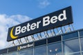 Beter Bed shop sign, BeterBed a store to buy bedroom furniture, mattresses and related products. Royalty Free Stock Photo