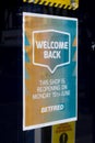 Betfred welcome back sign