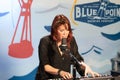 Beth Hart films a session in Brooklyn Royalty Free Stock Photo