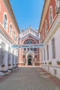 Beth Israel Synagogue in Brasov on a sunny summer day in Brasov, Romania