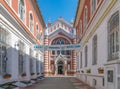 Beth Israel Synagogue in Brasov on a sunny summer day in Brasov, Romania