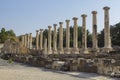 Beth Shean National Park with Mount Gilboa, the death site of King Sau Royalty Free Stock Photo