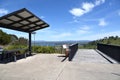 Scenic mountains view with Lake Hume from Kurrajong Gap Lookout located between Bellbridge and Bethanga,