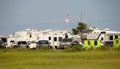 Bethany Beach, Delaware, U.S - July 8, 2023 - The RV and vehicles by the campground