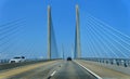 Bethany Beach, Delaware, U.S - July 4, 2020 - The view of the light traffic on the Indian River Bridge