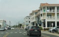 Bethany Beach, Delaware, U.S - July 8, 2023 - The view of the traffic and condominiums by Hollywood Street