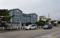 Bethany Beach, Delaware, U.S.A - July 8, 2023 - The view of the traffic and beach houses in town in the summer