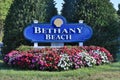 Bethany Beach Deleware Sign Royalty Free Stock Photo