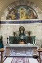 Bethany, Betania, Israel January 31, 2020: Church in Bethany in commemorating the home of Mari, Martha and Lazarus, Jesus` friend