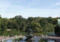 Bethesda Fountain with Angel of the Waters Sculpture in Central Park, New York Royalty Free Stock Photo