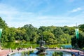 Bethesda Fountain with Angel of the Waters Sculpture in Central Park, New York Royalty Free Stock Photo