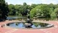 Bethesda Fountain with the Angel of the Waters statue, in Central Park, New York, NY Royalty Free Stock Photo