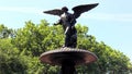 Bethesda Fountain with the Angel of the Waters statue, in Central Park, New York, NY Royalty Free Stock Photo