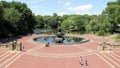 Bethesda Fountain with the Angel of the Waters statue, in Central Park, New York, NY, USA Royalty Free Stock Photo