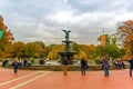 Bethesda Fountain in Autumn at Central Park in Manhattan, New York, USA Royalty Free Stock Photo