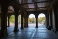 The Bethesda fountain in an autumn morning Royalty Free Stock Photo