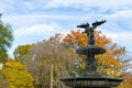 The Bethesda fountain in an autumn morning Royalty Free Stock Photo