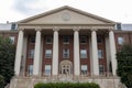 : View of the main historical building Building 1 of the National Institutes of Health NIH inside Bethesda campus