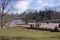 Bethesda Terrace and Fountain Central Park New York City Sunny Winter Day Royalty Free Stock Photo