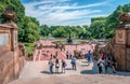 Bethesda Terrace and Fountain in Central Park, NYC. Royalty Free Stock Photo