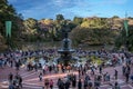 Bethesda Terrace and Fountain in Central Park, NYC Royalty Free Stock Photo