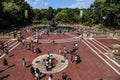 Bethesda Terrace and Fountain on a Summer Day - Central Park, Manhattan, New York City Royalty Free Stock Photo