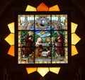 Bethlehem Church of Nativity Stained Glass Window, Royalty Free Stock Photo