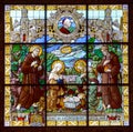 Bethlehem Church of Nativity Stained Glass Window Royalty Free Stock Photo