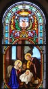 Bethlehem Church of Nativity Stained Glass Window, Royalty Free Stock Photo