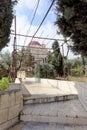 Bethlehem, Israel. - February 14.2017. Greek monastery on the Field of the Shepherds - the courtyard of the monastery. Royalty Free Stock Photo