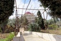 Bethlehem, Israel. - February 14.2017. Greek monastery on the Field of the Shepherds - the courtyard of the monastery. Royalty Free Stock Photo