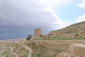 Bethlehem, Israel. - February 14.2017. Winter view in the Judean Desert near the Lavra of Savva the Sanctified. Royalty Free Stock Photo