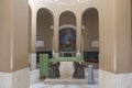 Bethlehem, Israel - January 28, 2020: Interior of Chapel of the Shepherd`s Field is a Roman Catholic religious building in West Royalty Free Stock Photo