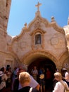 BETHLEHEM, ISRAEL - JULY 12, 2015: The facade of cave of Milk Grotto chapel