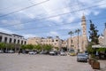 Bethlehem, Palestine - 10 April, 2023. View of the Mosque of Omar or Umar